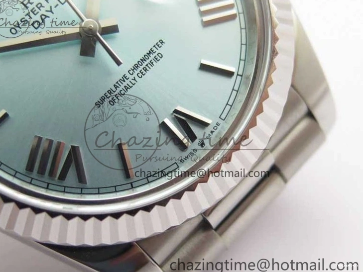 SS Dial 1:1 A2836 Tiffany SS Bracelet Maker Roman Date 40 Bp Blue Edition Day on Best 0412